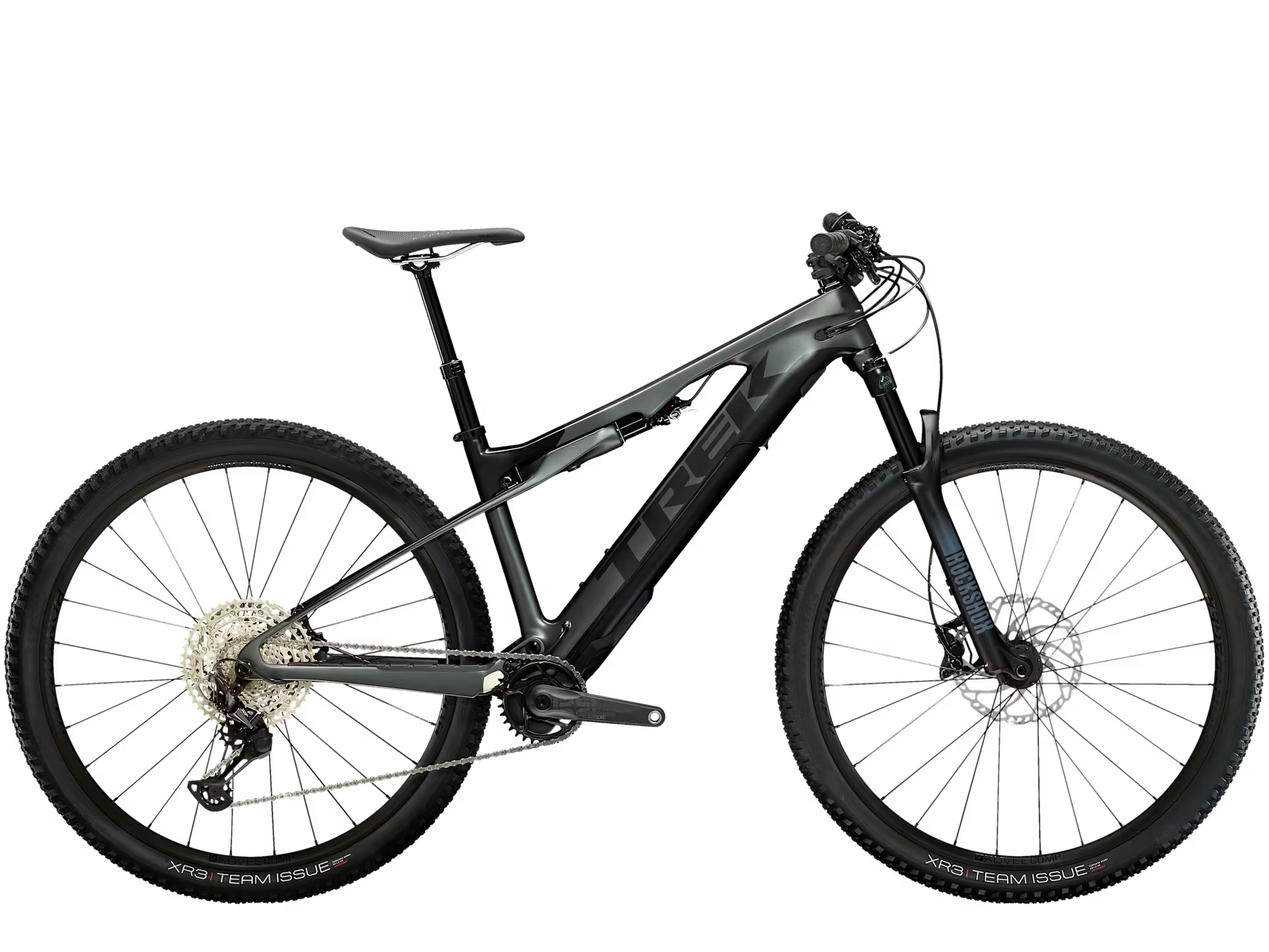 Trek E-Caliber 9.6 Satin Lithium Grey/Trek Black | E-XC Mountainbike Carbon
